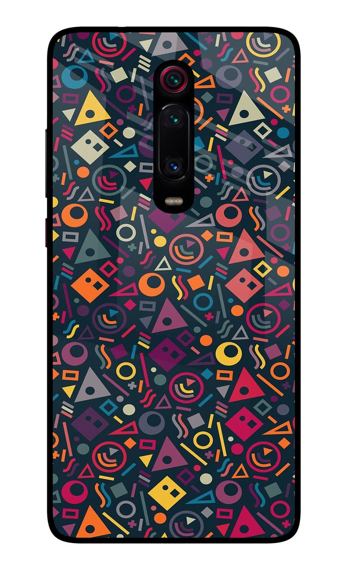 Geometric Abstract Redmi K20/K20 Pro Glass Case Back Cover by Casekaro