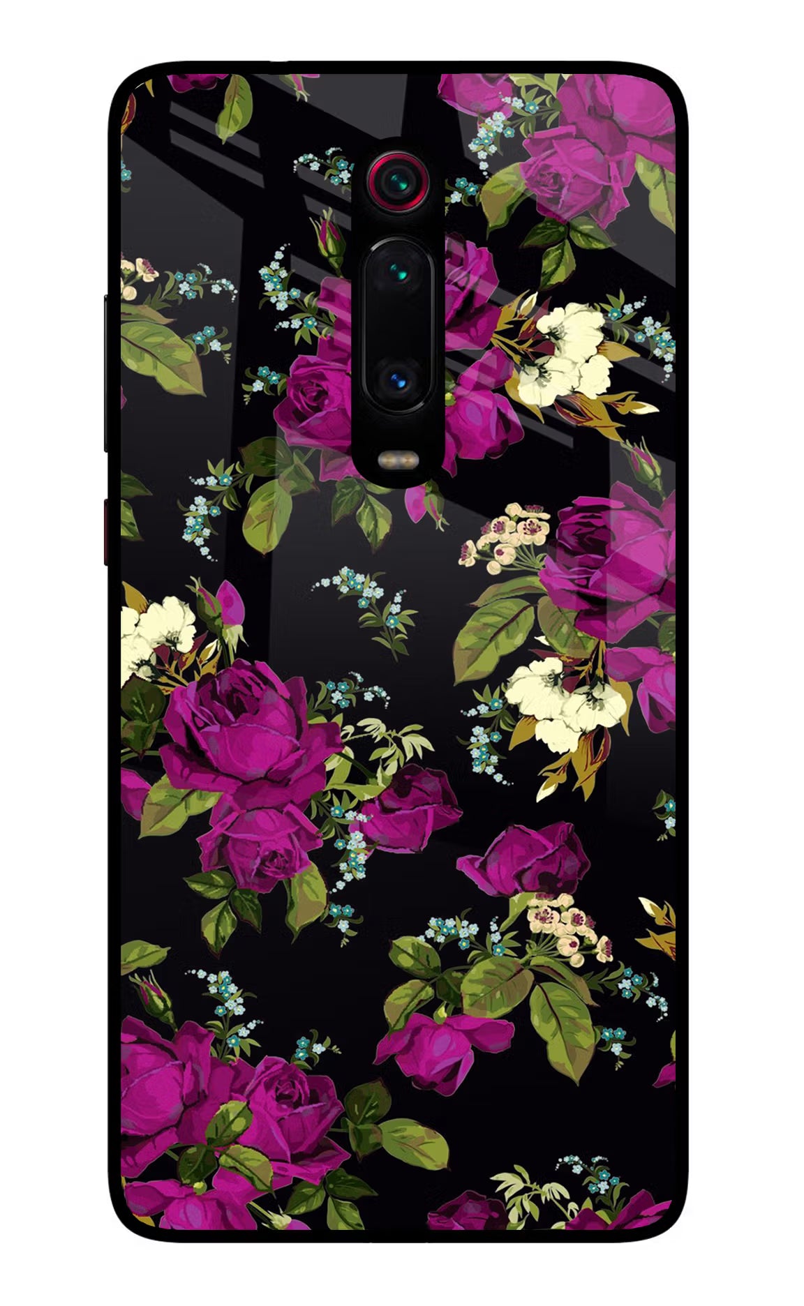 Flowers Redmi K20/K20 Pro Glass Case Back Cover by Casekaro