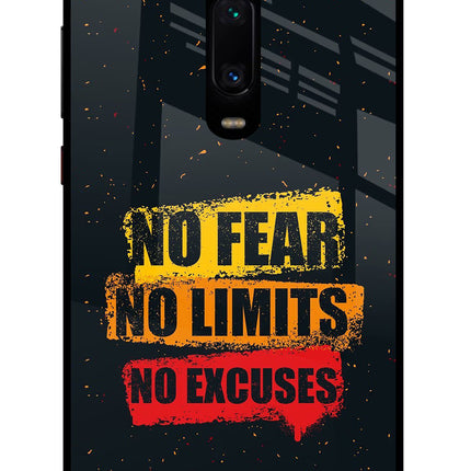 No Fear No Limits No Excuse Redmi K20/K20 Pro Glass Case