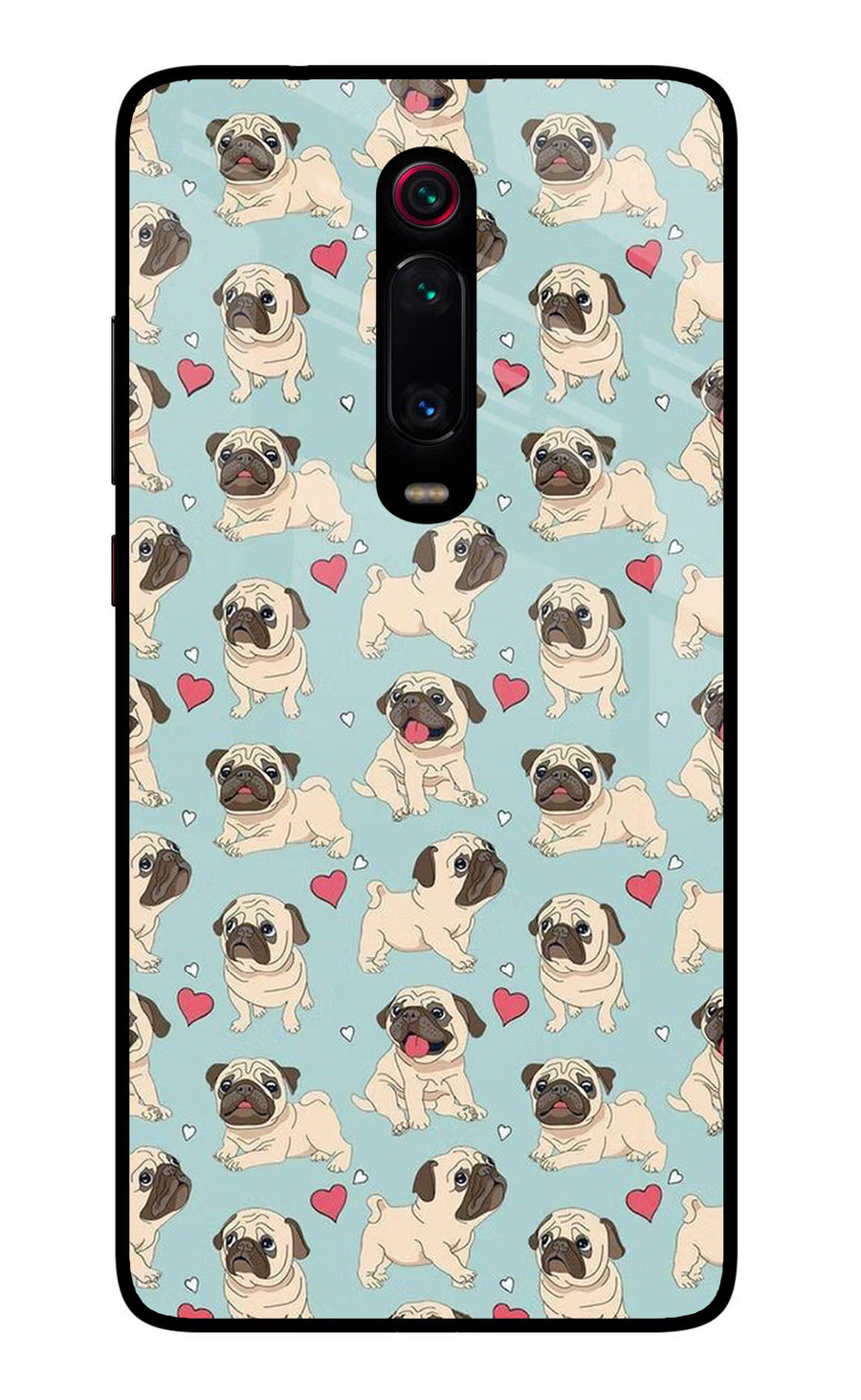 Pug Dog Redmi K20/K20 Pro Back Cover, Glass case