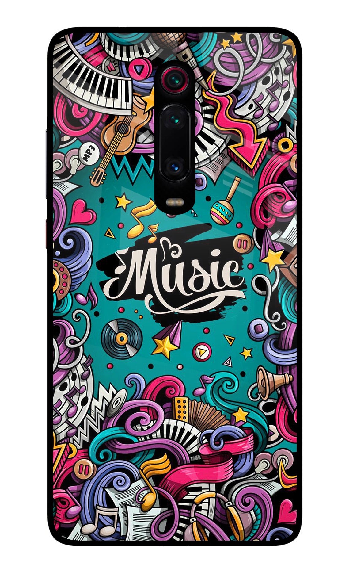 Music Graffiti Redmi K20/K20 Pro Glass Case