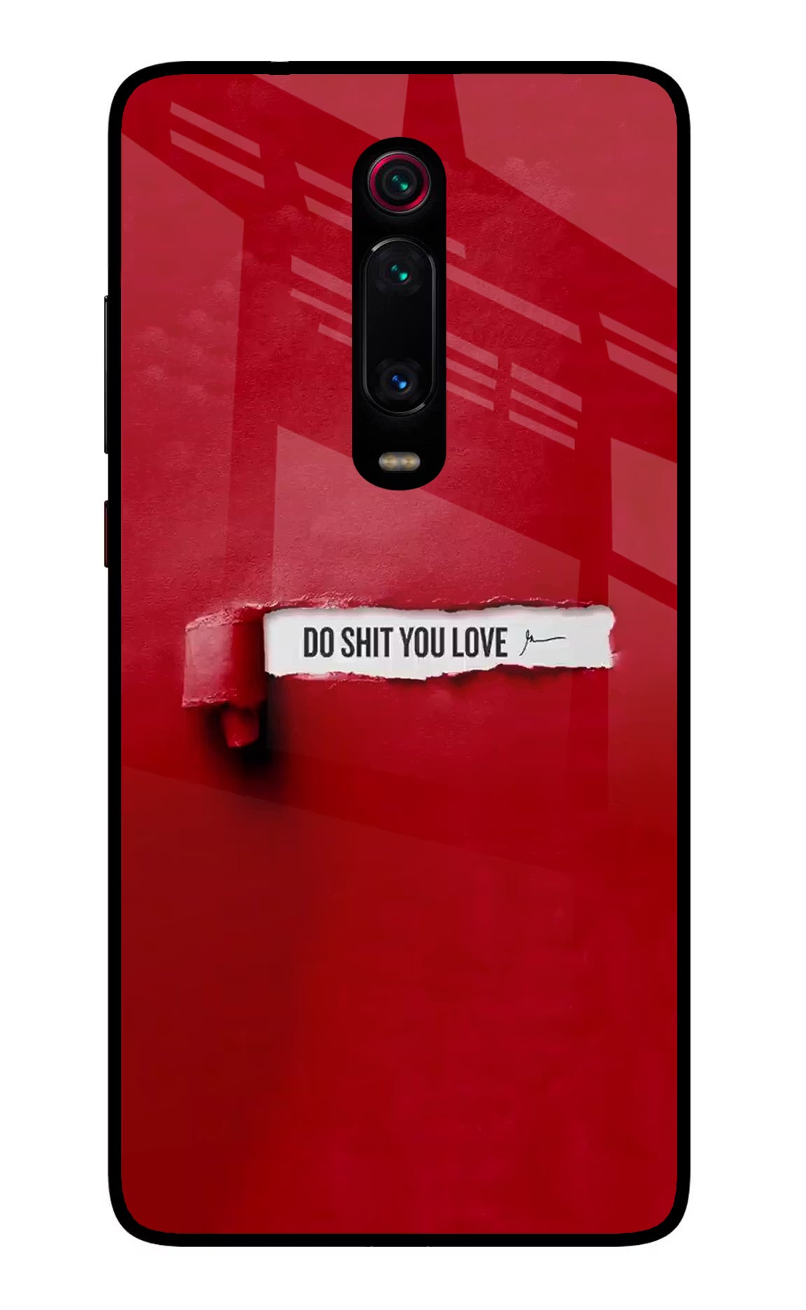 Do Shit You Love Redmi K20/K20 Pro Glass Case Back Cover by Casekaro