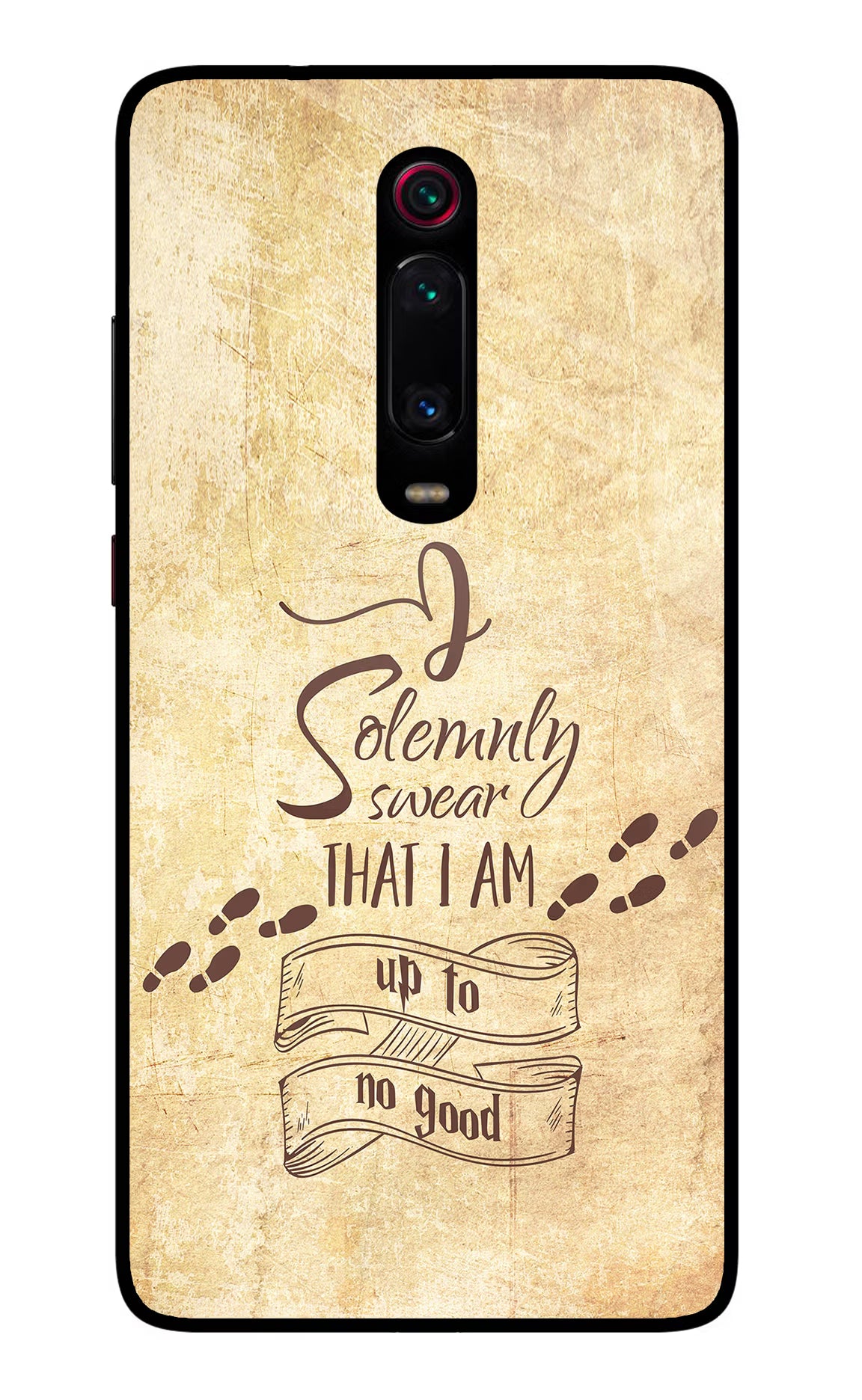 I Solemnly swear that i up to no good Redmi K20/K20 Pro Glass Case Back Cover by Casekaro