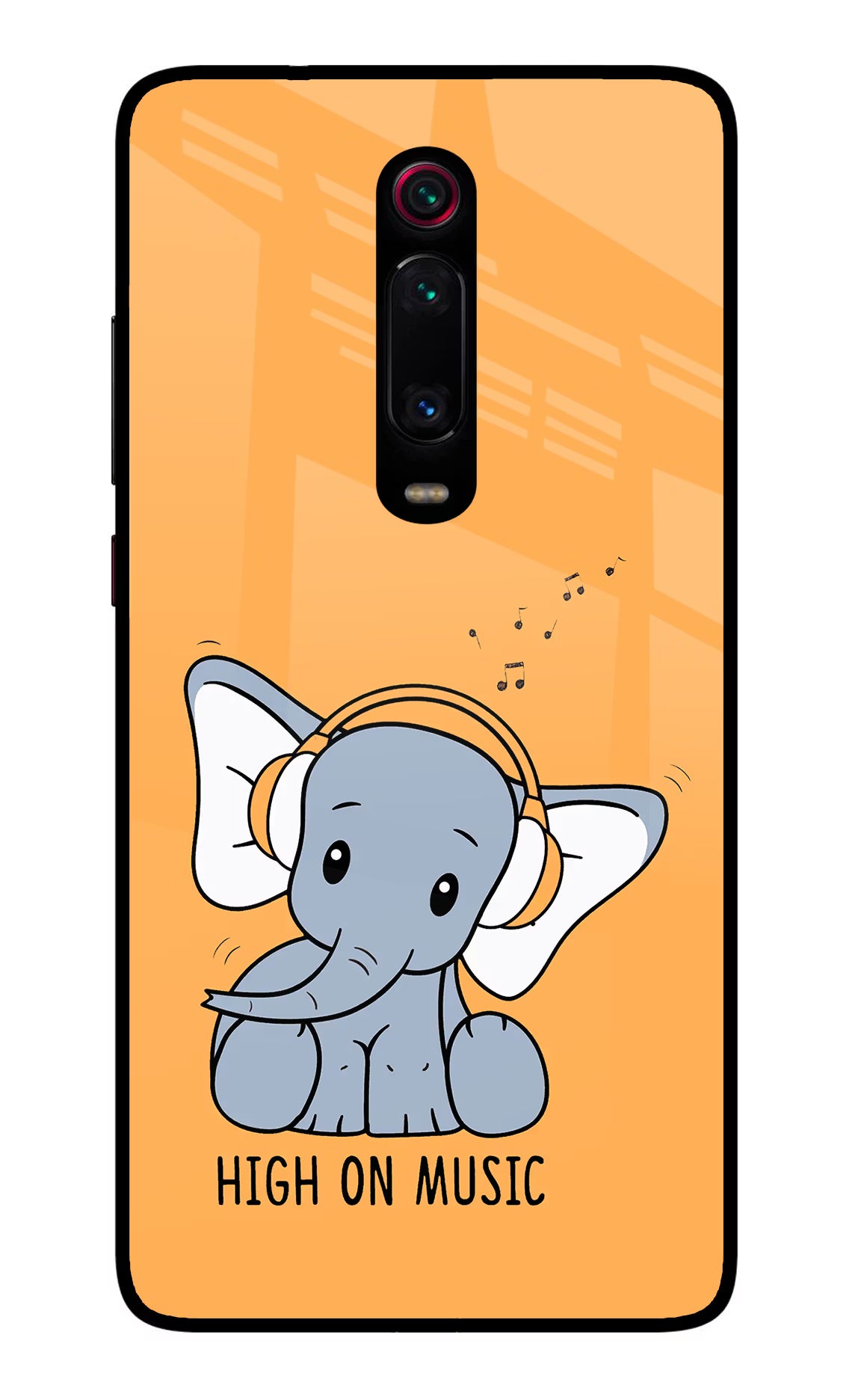High On Music Redmi K20/K20 Pro Glass Case Back Cover by Casekaro