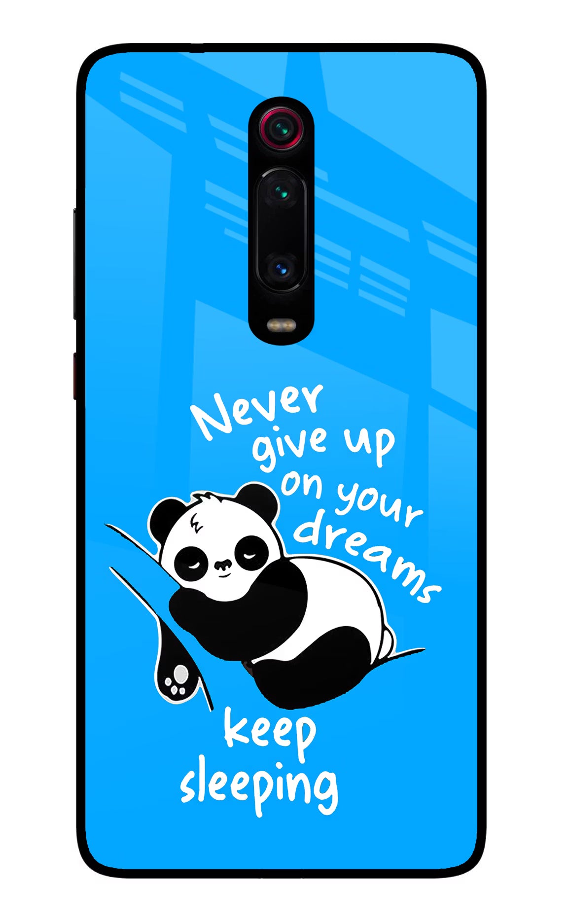 Keep Sleeping Redmi K20/K20 Pro Glass Case Back Cover by Casekaro