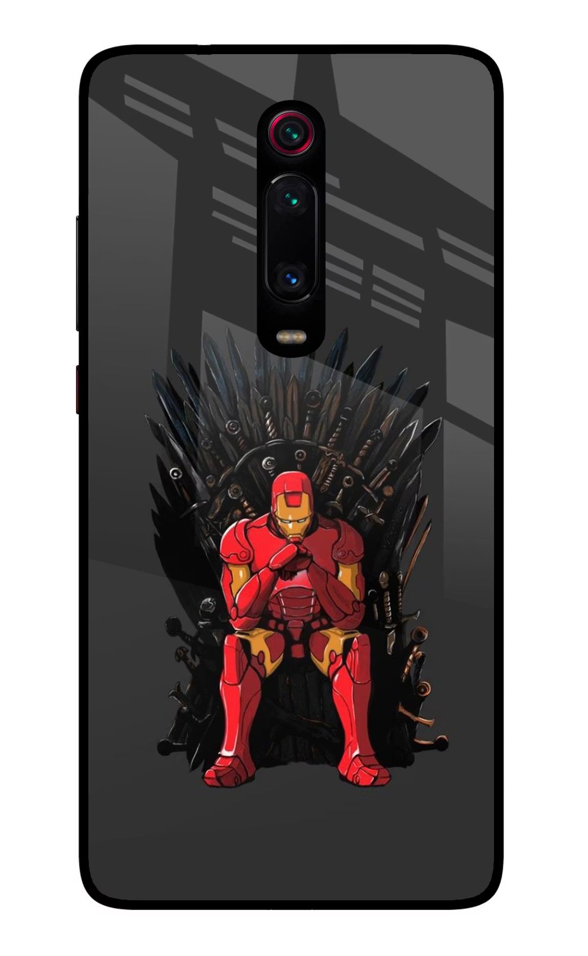 Ironman Throne Redmi K20/K20 Pro Glass Case Back Cover by Casekaro