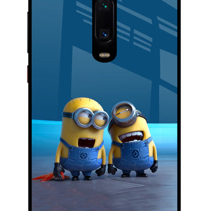 Minion Laughing Redmi K20/K20 Pro Glass Case Back Cover by Casekaro