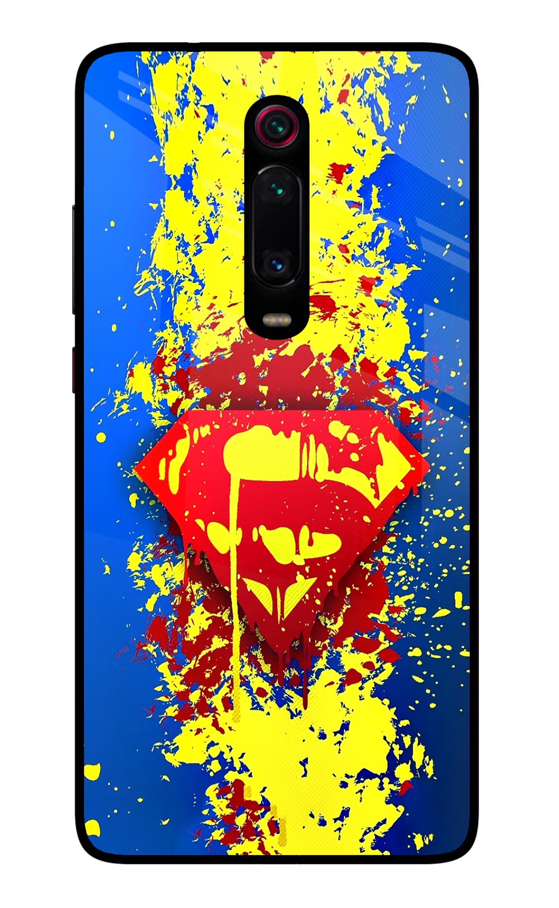 Superman logo Redmi K20/K20 Pro Glass Case Back Cover by Casekaro