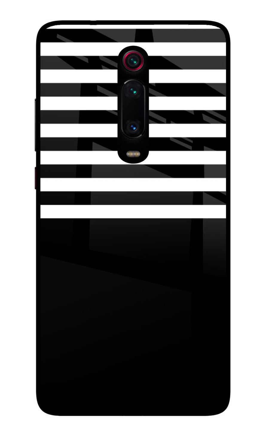 Black and White Print Redmi K20/K20 Pro Back Cover, Glass case