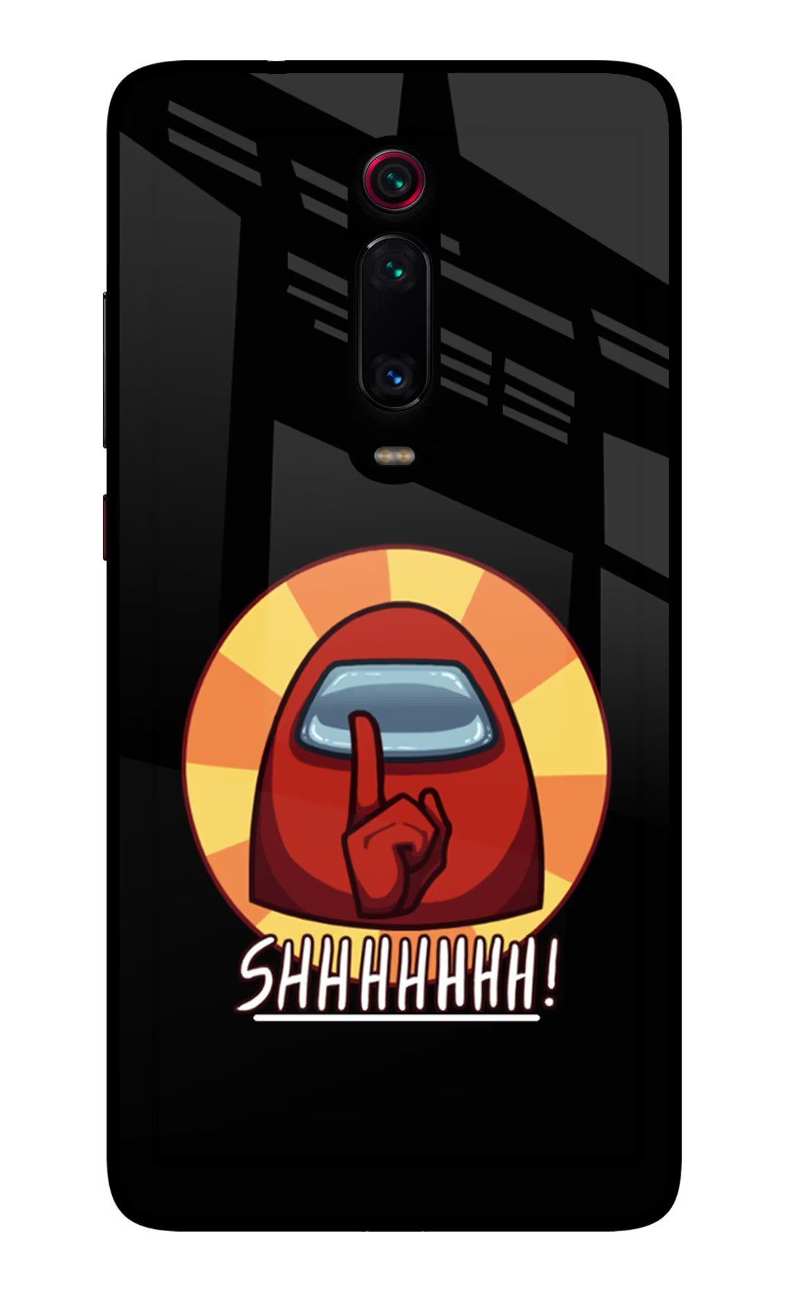 Among Us Shhh! Redmi K20/K20 Pro Glass Case Back Cover by Casekaro