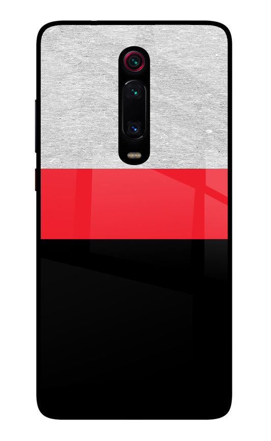 Tri Color Pattern Redmi K20/K20 Pro Glass Case