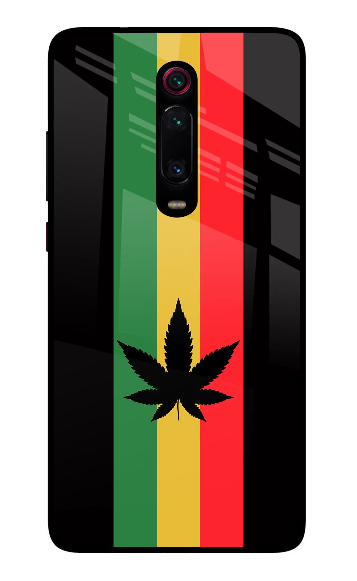 Weed Flag Redmi K20/K20 Pro Glass Case Back Cover by Casekaro