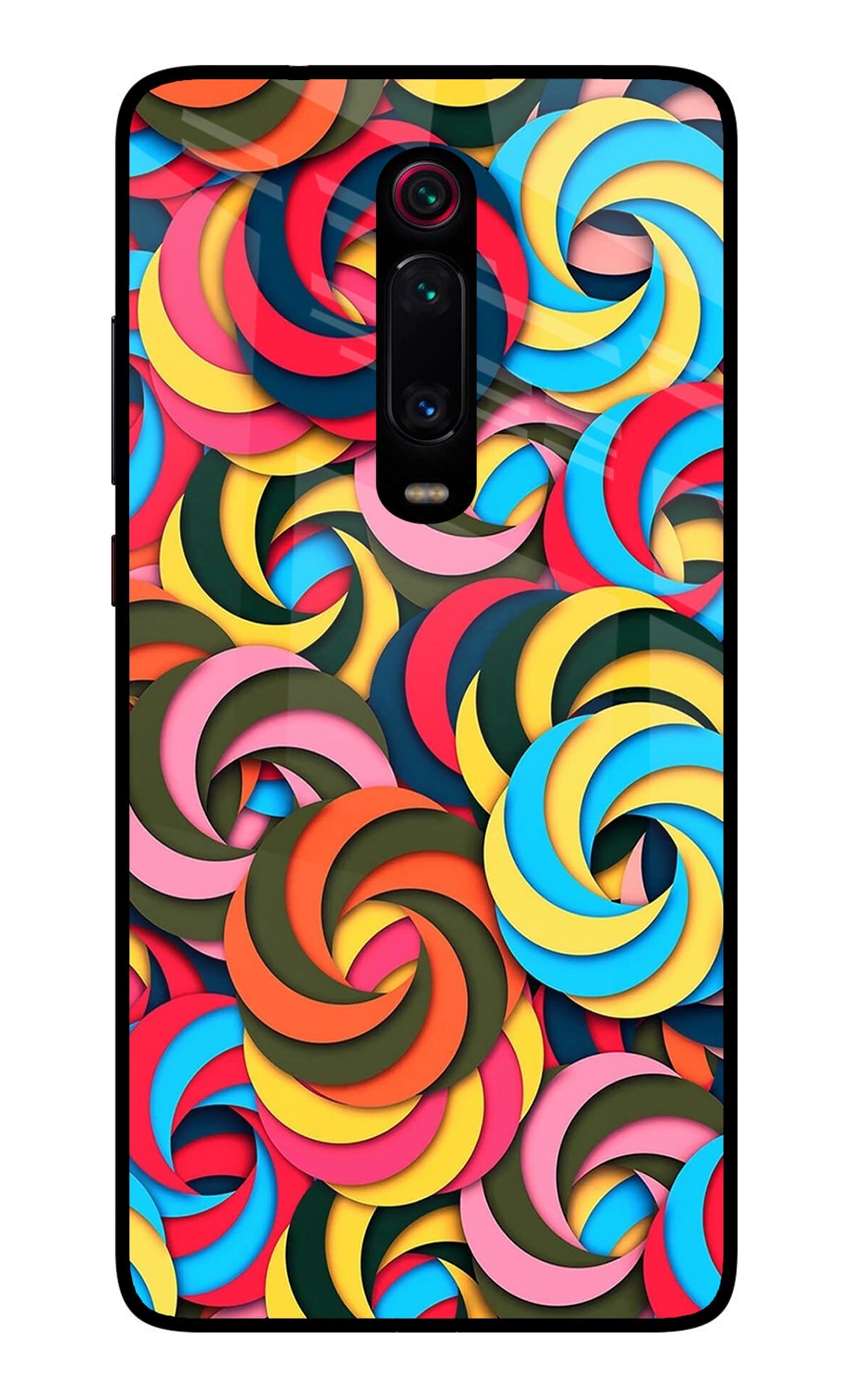 Spiral Pattern Redmi K20/K20 Pro Glass Case