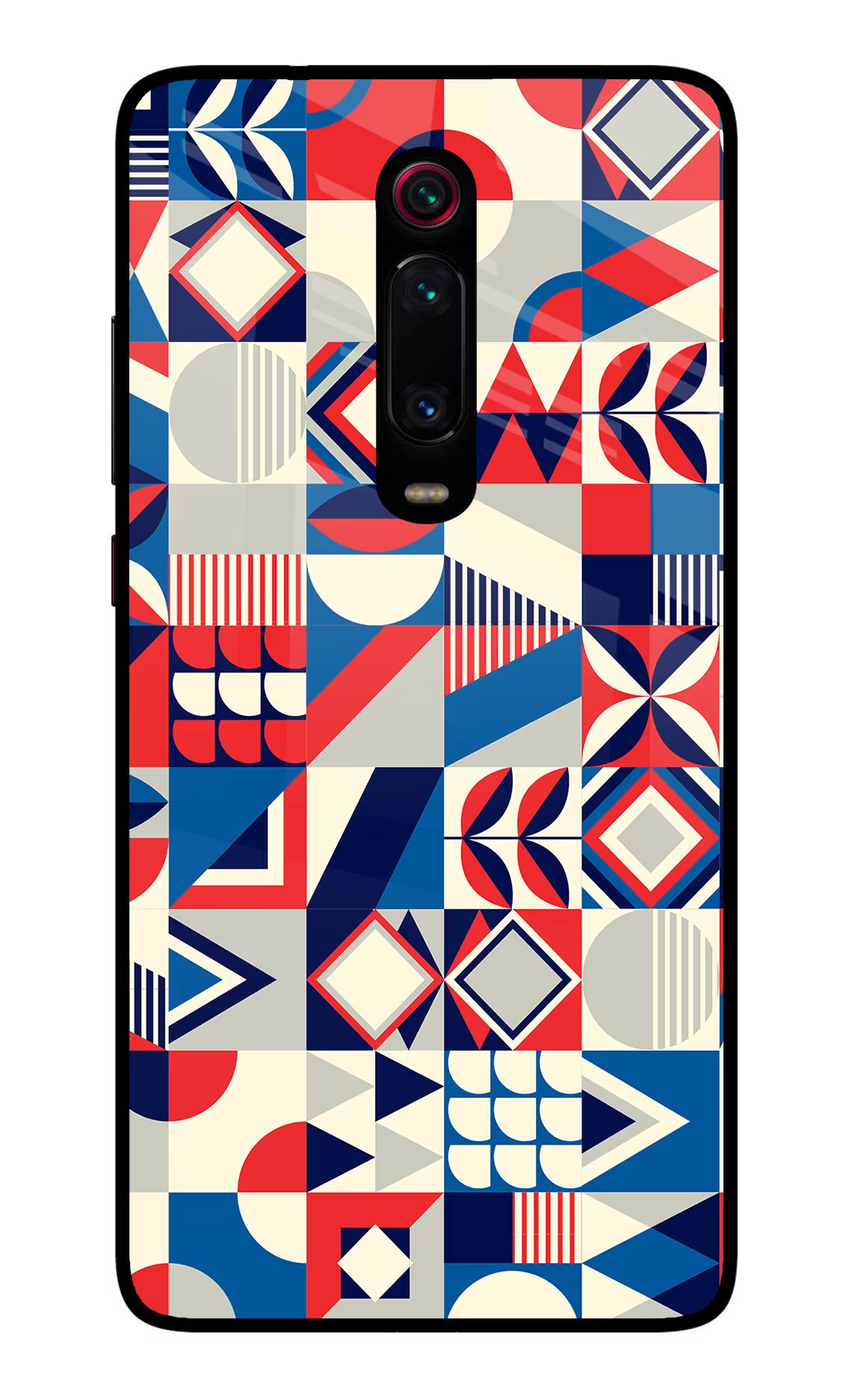 Colorful Pattern Redmi K20/K20 Pro Glass Case Back Cover by Casekaro