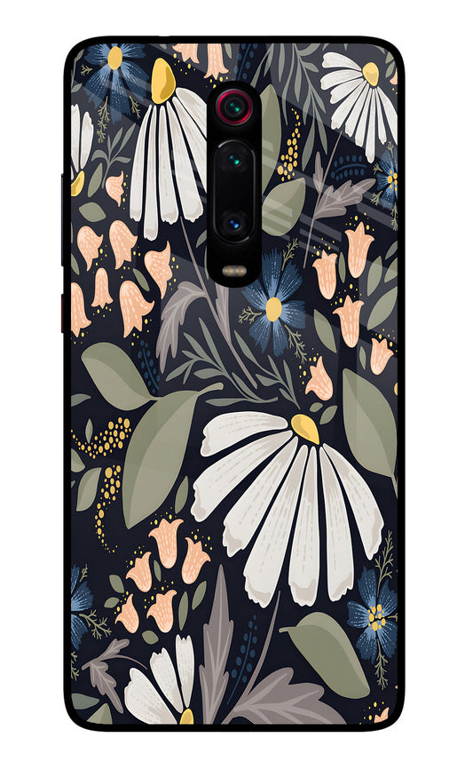 Flowers Art Redmi K20/K20 Pro Glass Case