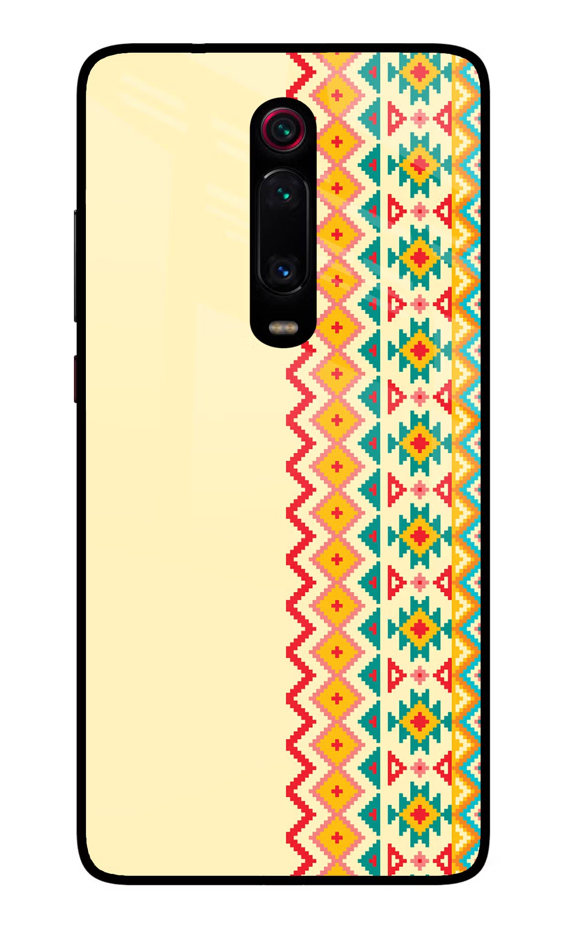 Ethnic Seamless Redmi K20/K20 Pro Glass Case Back Cover by Casekaro