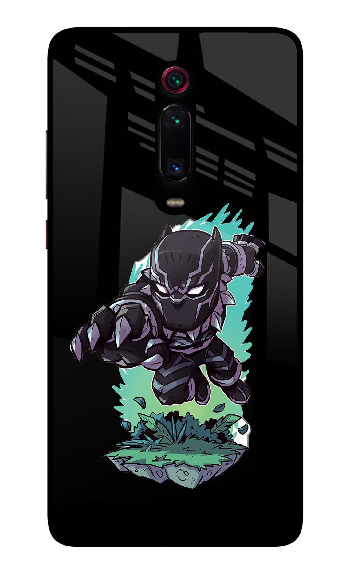 Black Panther Redmi K20/K20 Pro Glass Case Back Cover by Casekaro