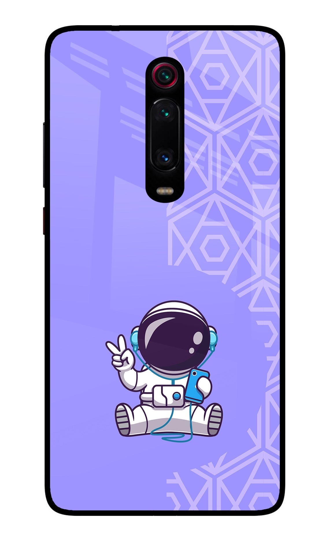 Cute Astronaut Chilling Redmi K20/K20 Pro Glass Case