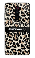 Leopard Print Self Love Redmi K20/K20 Pro Glass Case