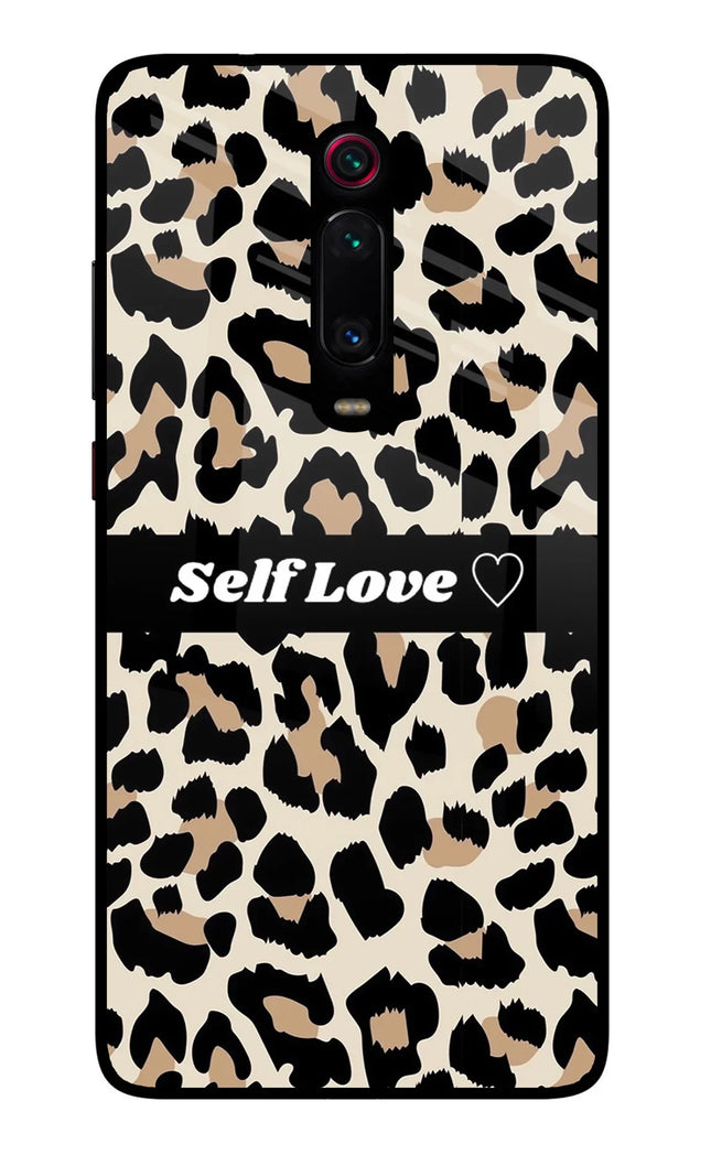 Leopard Print Self Love Redmi K20/K20 Pro Glass Case