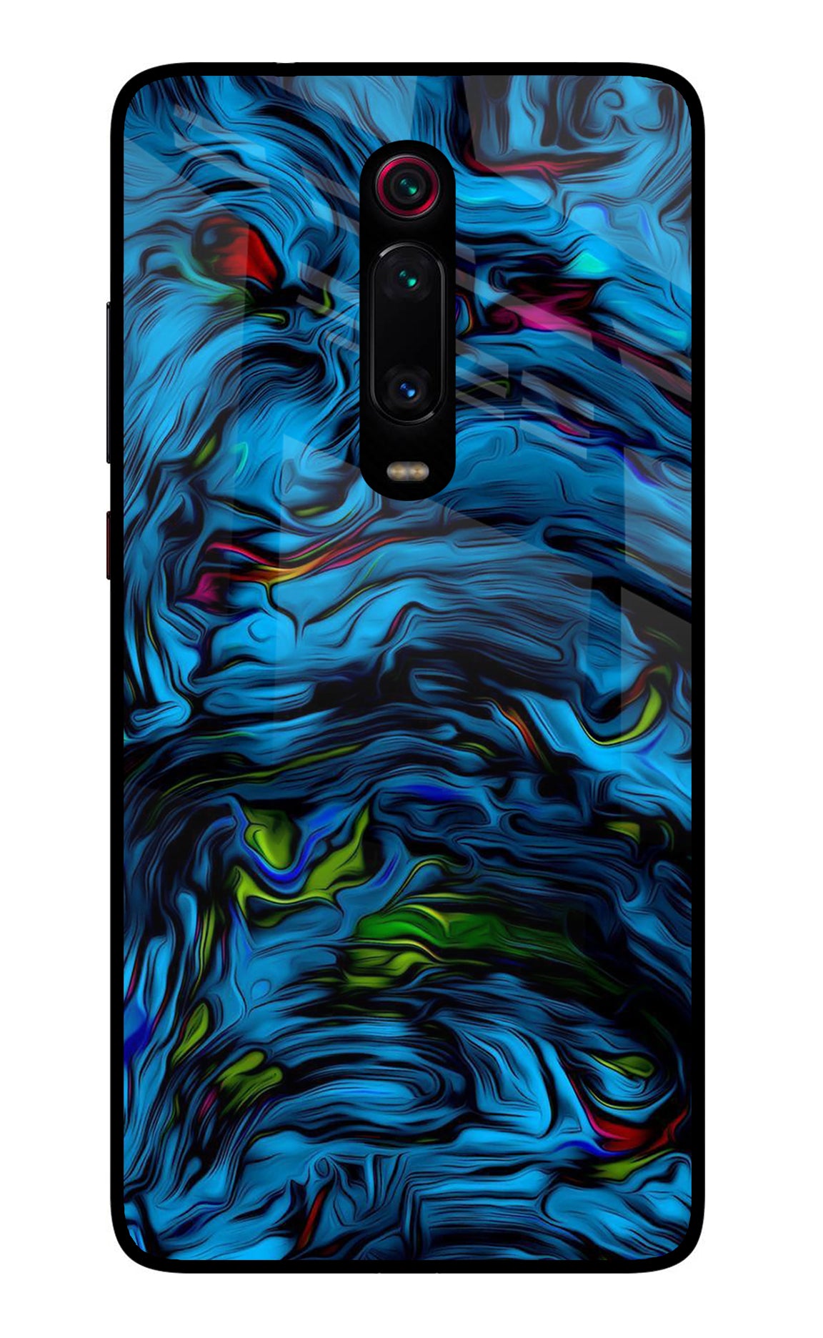 Dark Blue Abstract Redmi K20/K20 Pro Glass Case