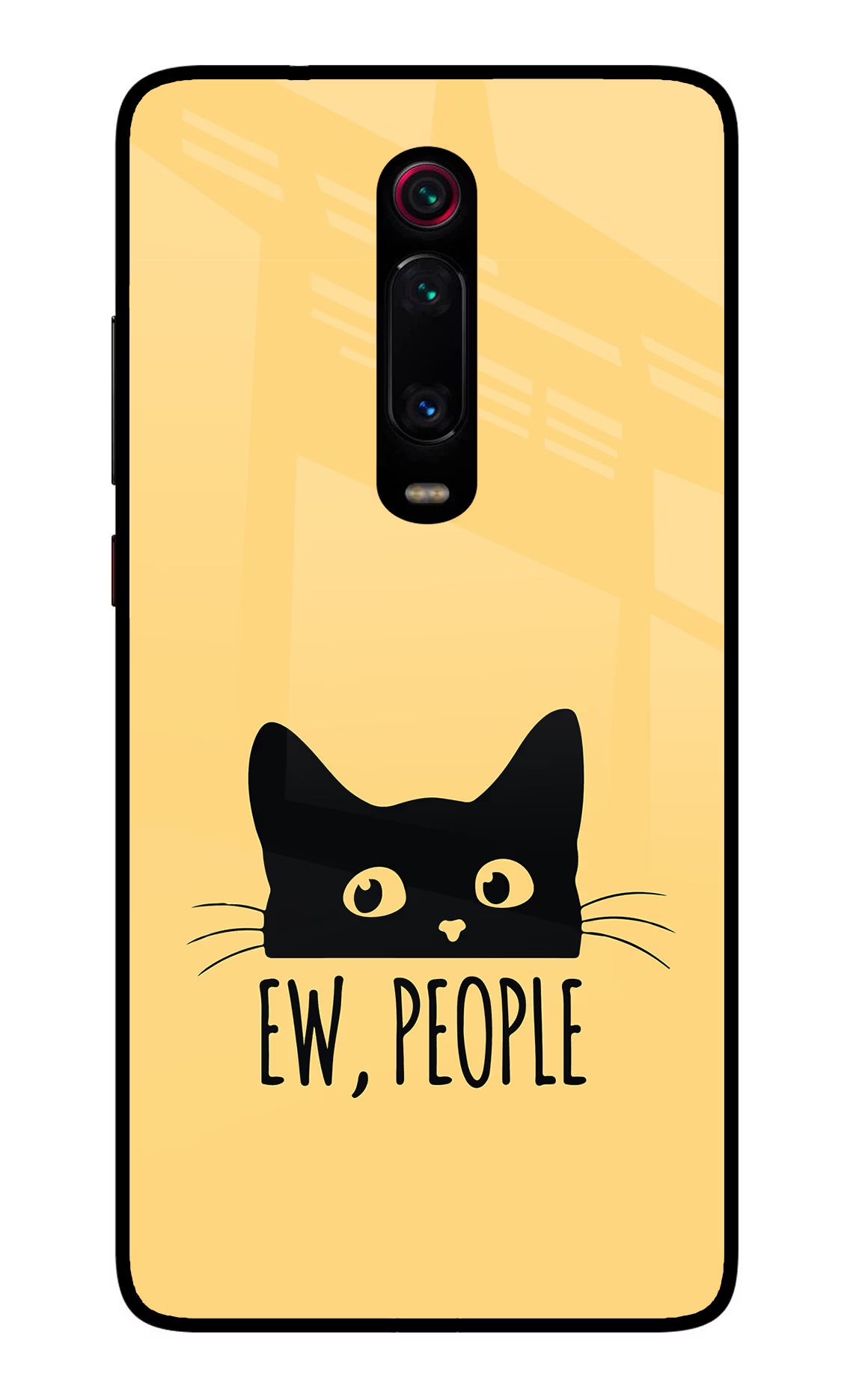Ew People Catitude Redmi K20/K20 Pro Glass Case Back Cover by Casekaro