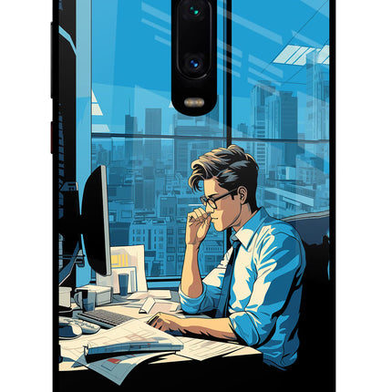 Focused Hustler (AI Generated) Redmi K20/K20 Pro Glass Case
