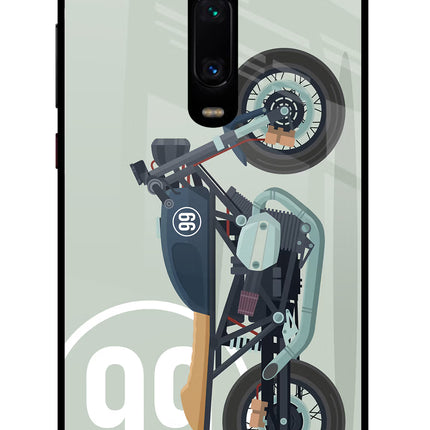 Classic Cafe Racer 99 Redmi K20/K20 Pro Glass Case Back Cover by Casekaro