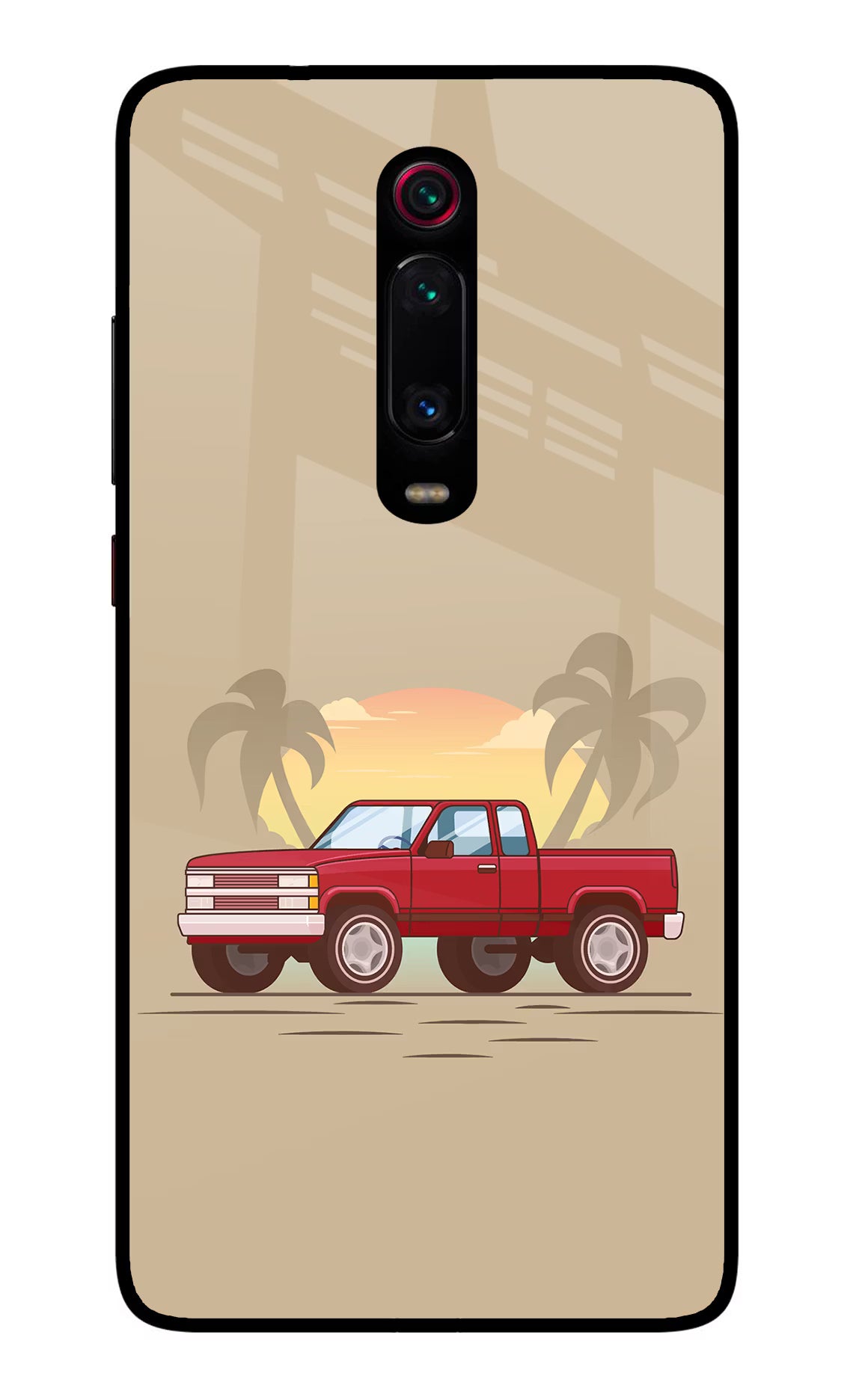 Desert Classic Drive Redmi K20/K20 Pro Glass Case Back Cover by Casekaro