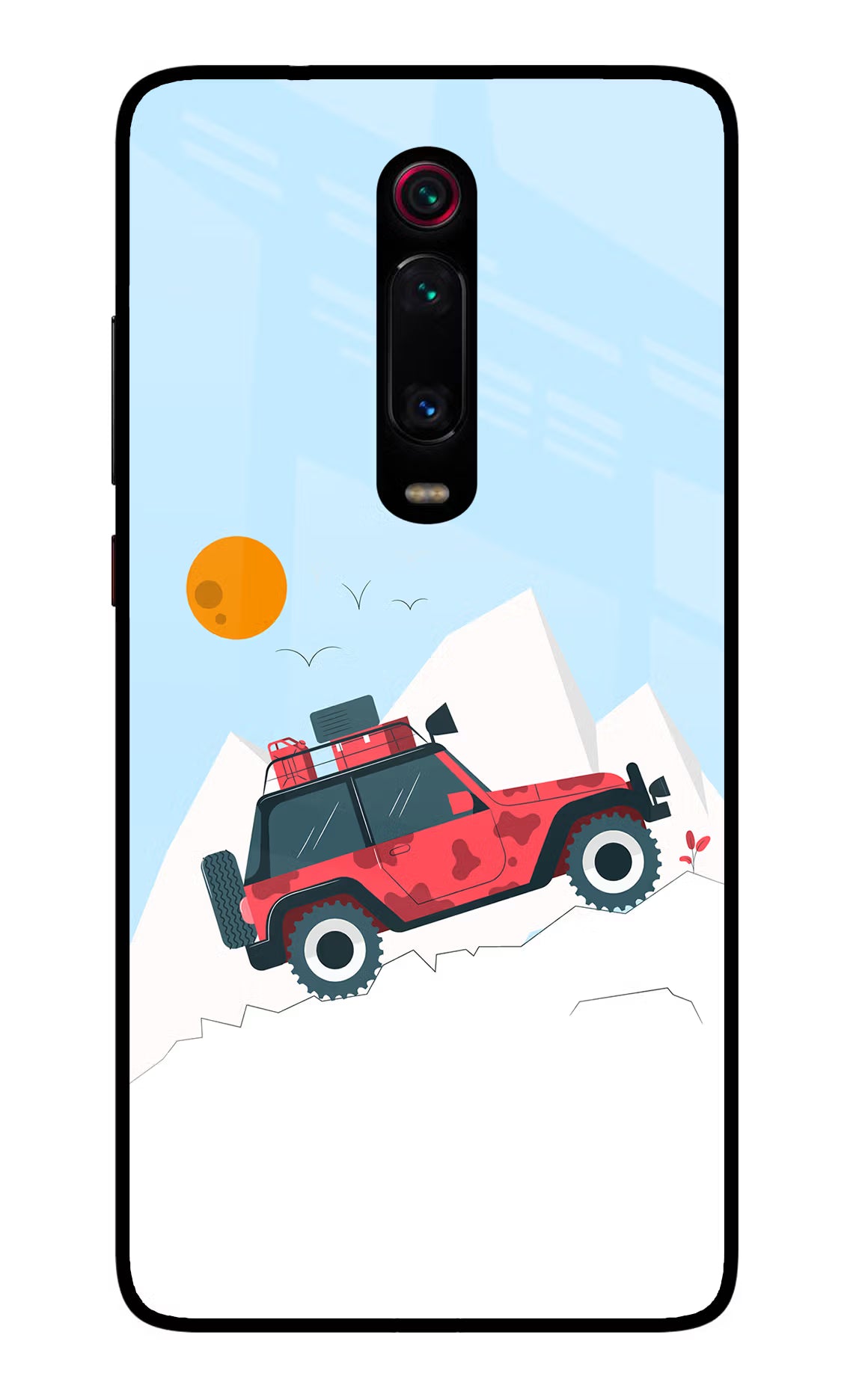 Mountain Trail Beast Redmi K20/K20 Pro Glass Case Back Cover by Casekaro