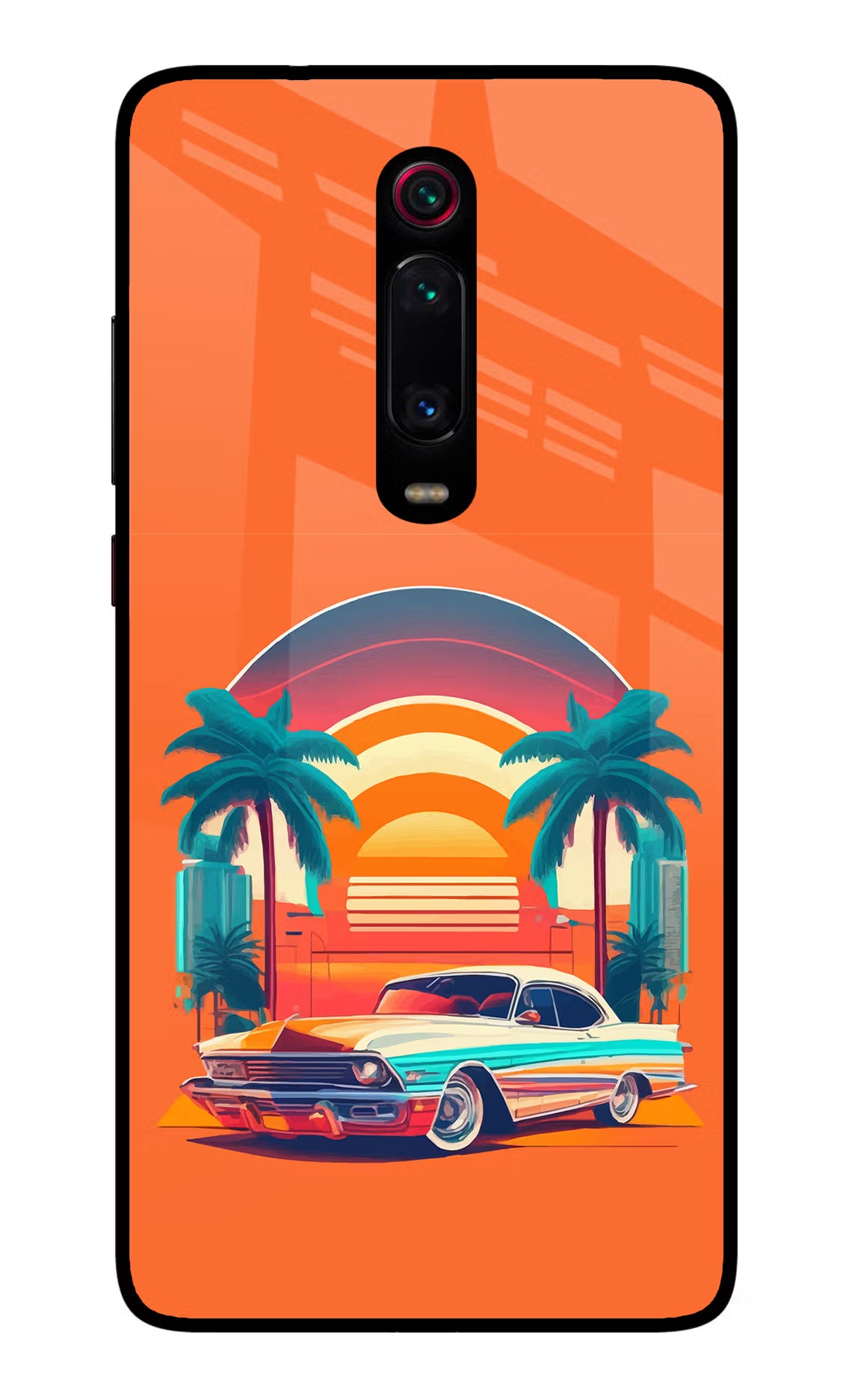 Palm Drive 80s Redmi K20/K20 Pro Glass Case