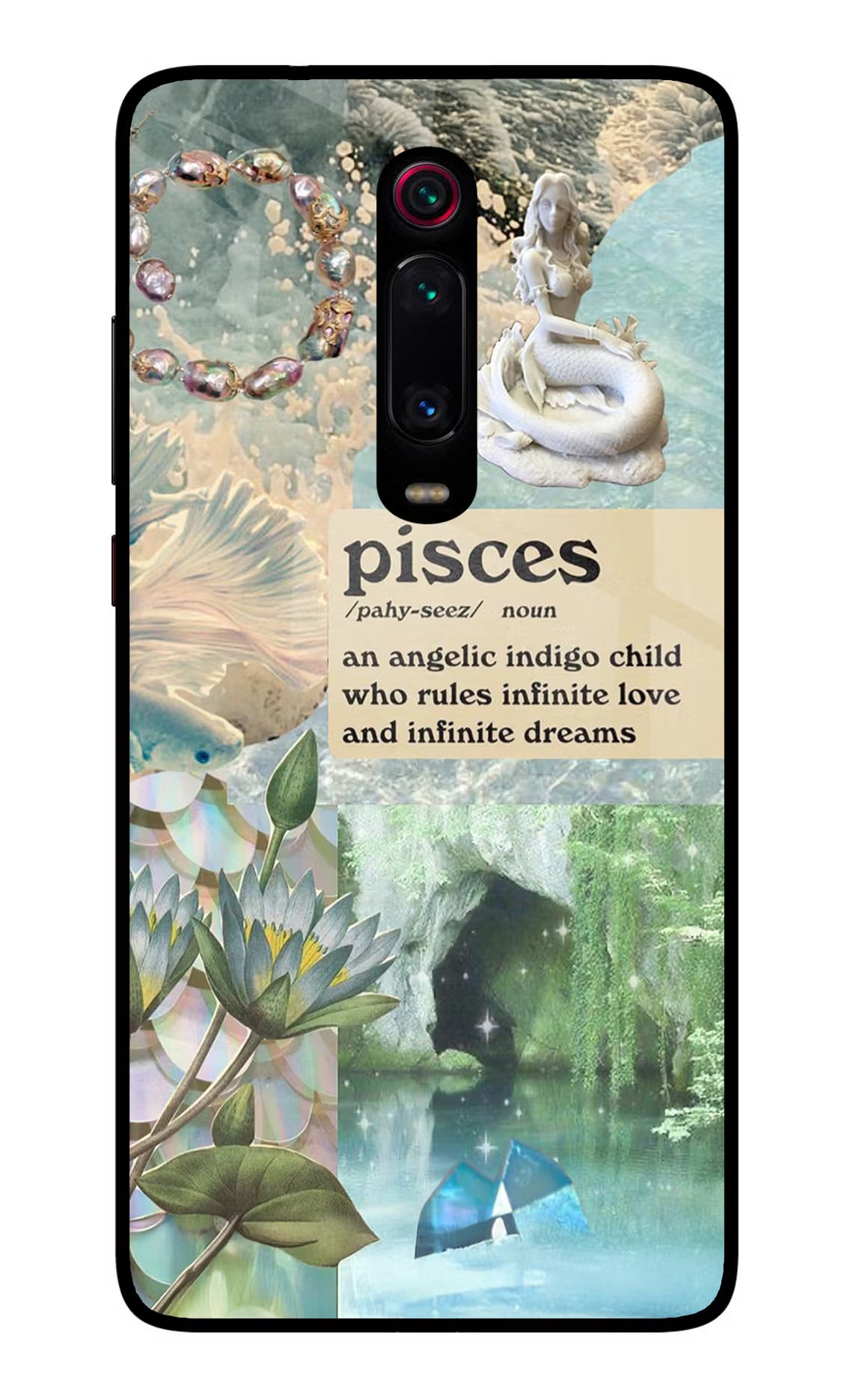 Pisces Zodiac Redmi K20/K20 Pro Glass Case Back Cover by Casekaro