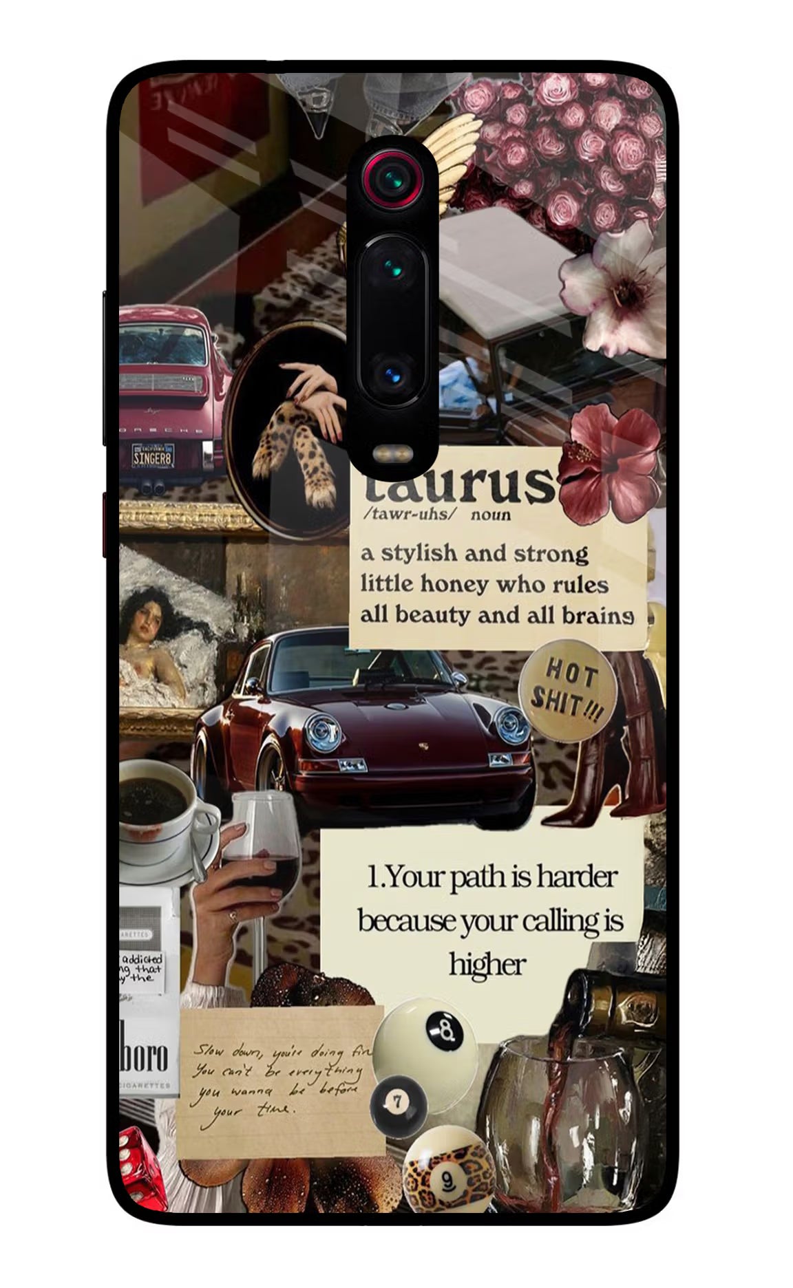 Taurus Zodiac Redmi K20/K20 Pro Glass Case Back Cover by Casekaro