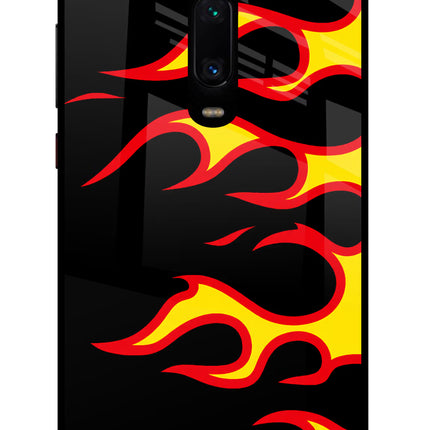 Side Sweep Flames Redmi K20/K20 Pro Glass Case