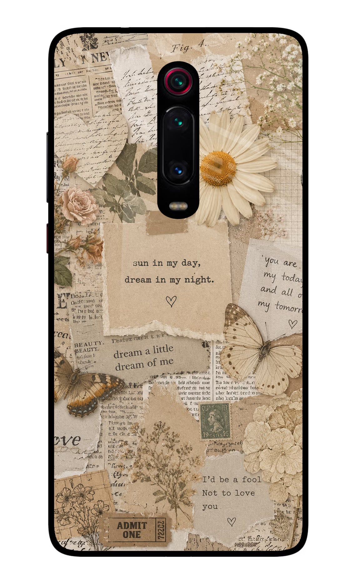 Vintage case Redmi K20/K20 Pro Glass Case Back Cover by Casekaro