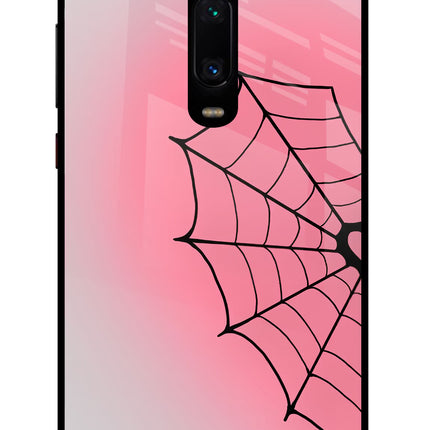 Pink Web Redmi K20/K20 Pro Glass Case