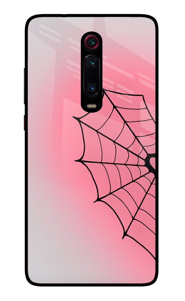 Pink Web Redmi K20/K20 Pro Glass Case