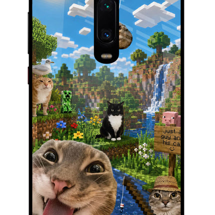 Minecraft Cat Chaos Redmi K20/K20 Pro Glass Case