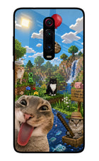 Minecraft Cat Chaos Redmi K20/K20 Pro Glass Case