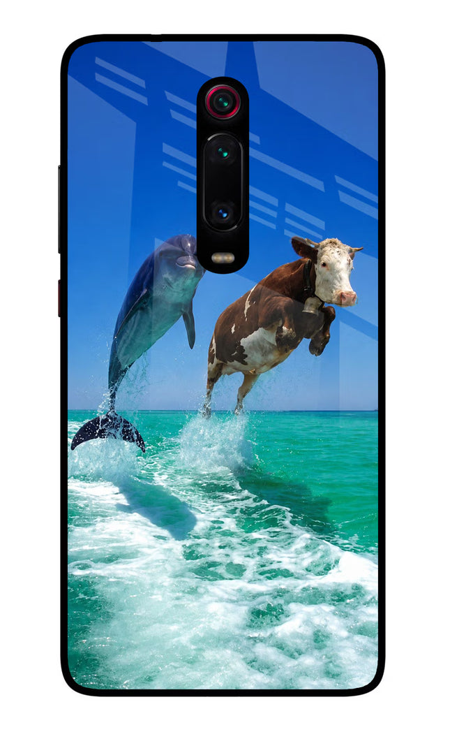 Dolphin vs Cow Redmi K20/K20 Pro Glass Case