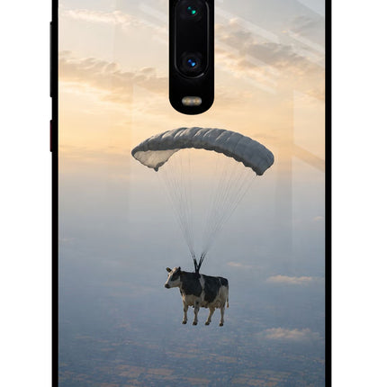 Skydiving Cow Redmi K20/K20 Pro Glass Case