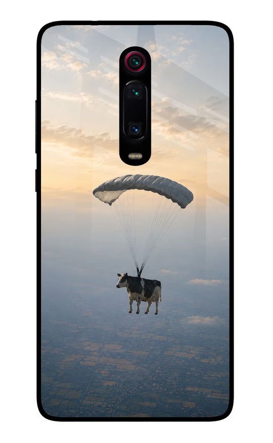 Skydiving Cow Redmi K20/K20 Pro Glass Case