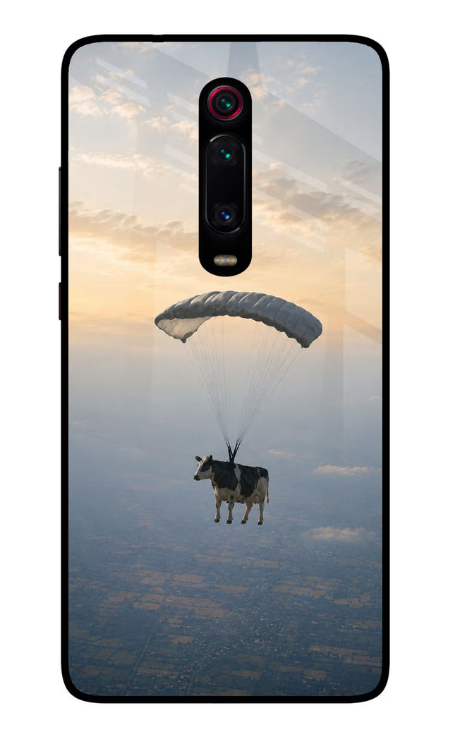 Skydiving Cow Redmi K20/K20 Pro Glass Case