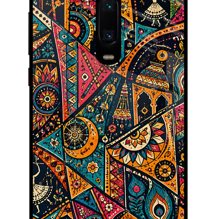 Folk Print Redmi K20/K20 Pro Glass Case