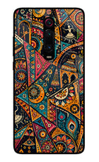 Folk Print Redmi K20/K20 Pro Glass Case