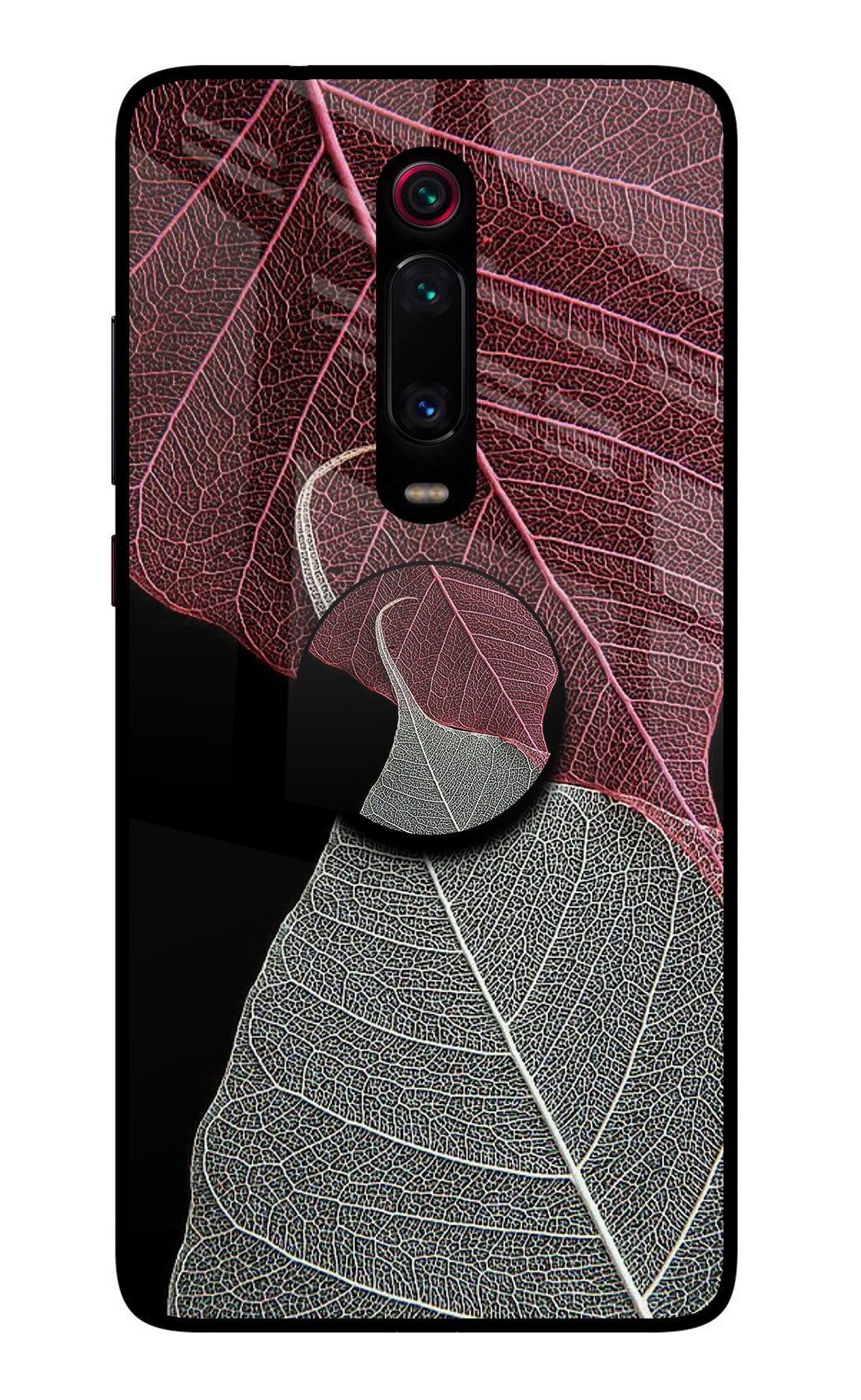 Leaf Pattern Redmi K20/K20 Pro Glass Case