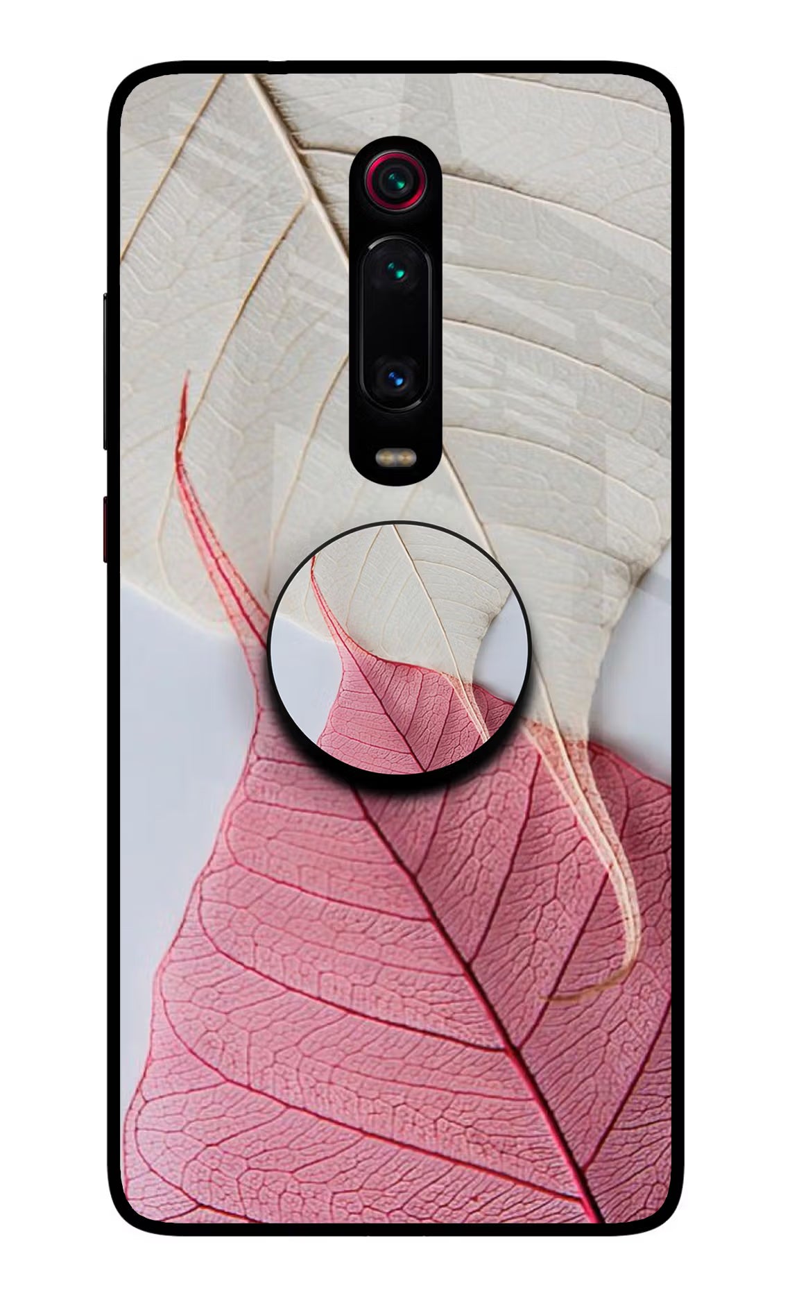 White Pink Leaf Redmi K20/K20 Pro Pop Case by Casekaro