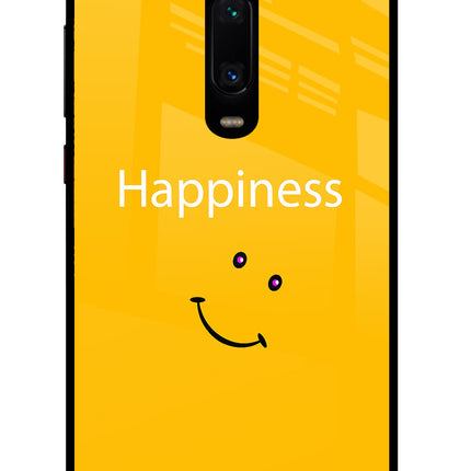 Happiness With Smiley Redmi K20 Pro Glass Case Back Cover by Casekaro