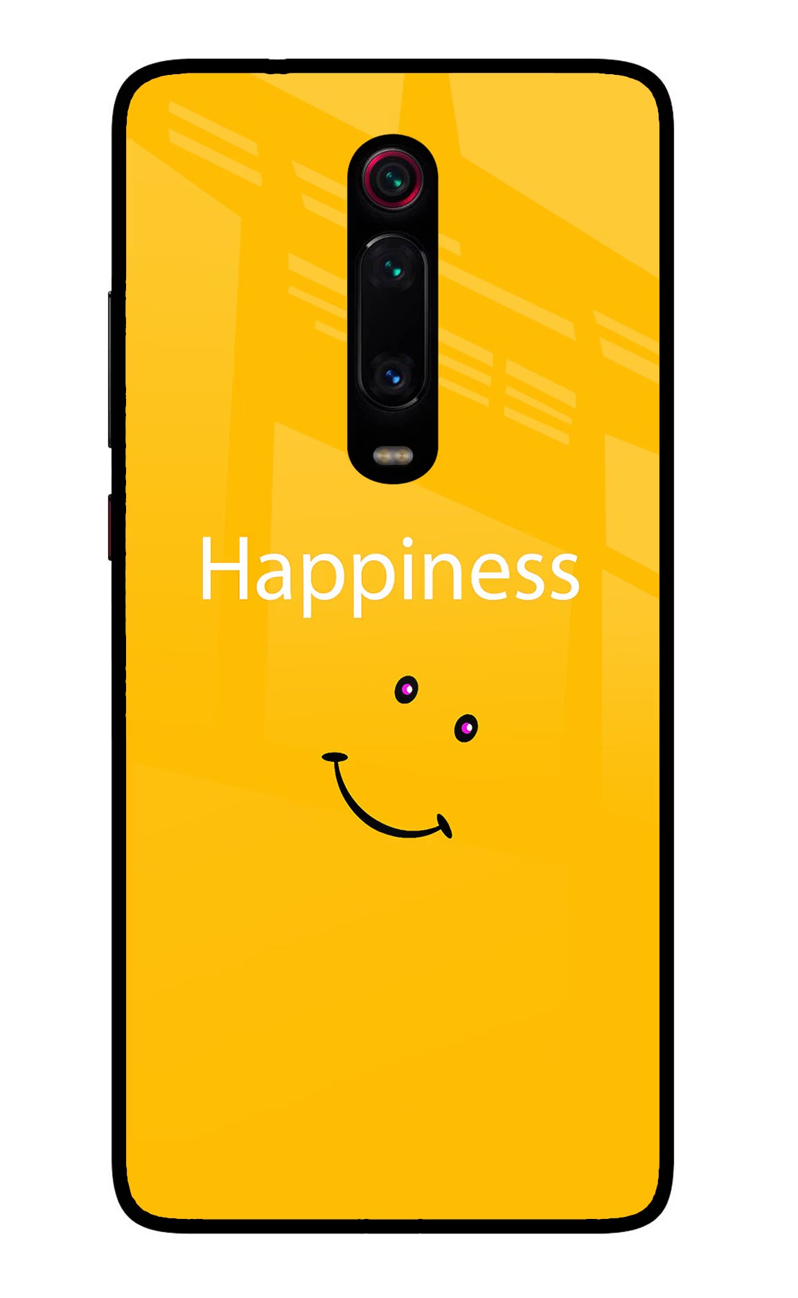 Happiness With Smiley Redmi K20 Pro Glass Case Back Cover by Casekaro