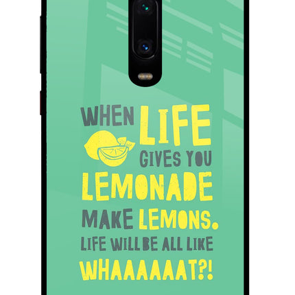 Quote Redmi K20 Pro Glass Case Back Cover by Casekaro